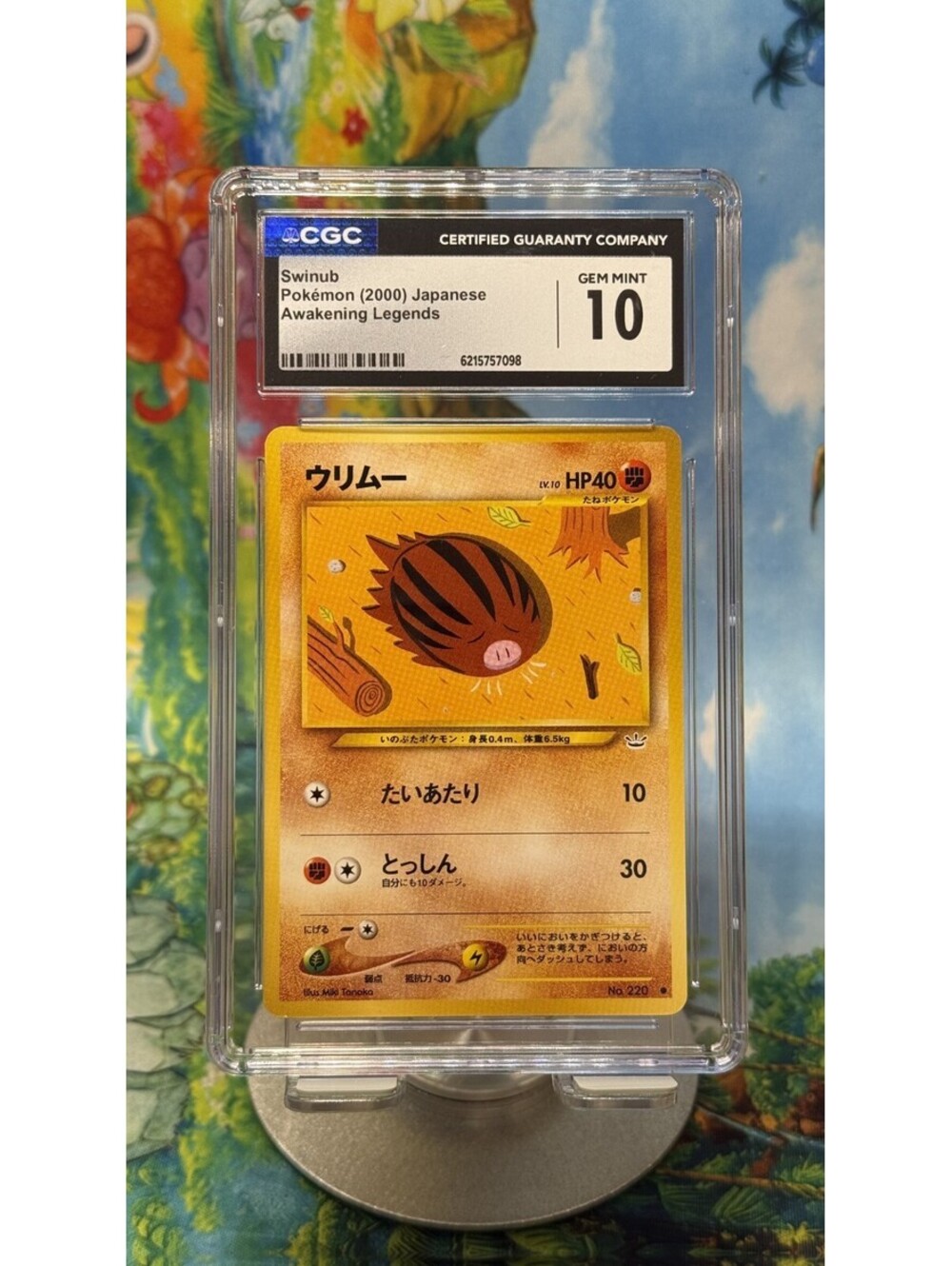 Swinub Awakening Legends No. 220 2000 Japanese CGC 10